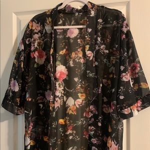 Flower swimsuit cover up